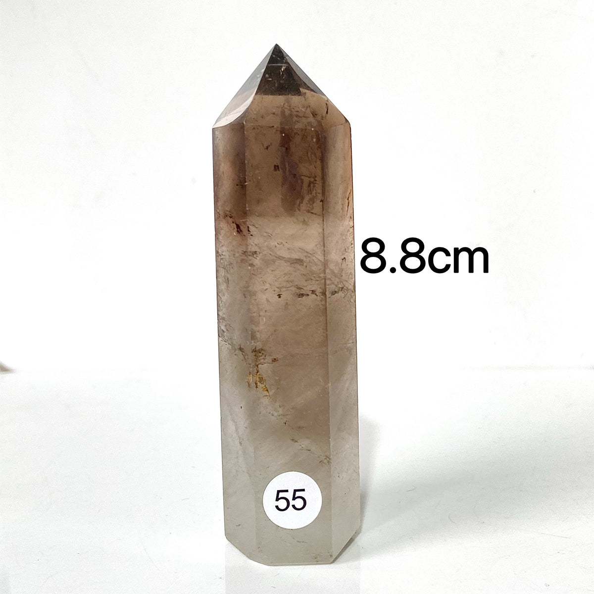 Natural Smokey Quartz Dark Color Crystal Tower