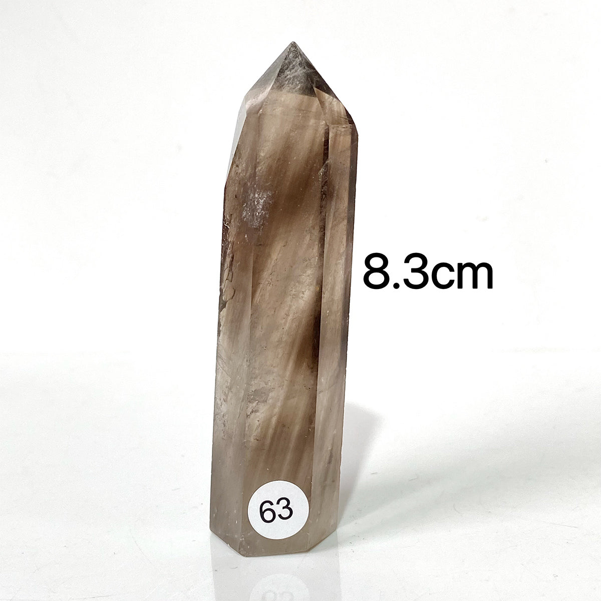 Natural Smokey Quartz Dark Color Crystal Tower