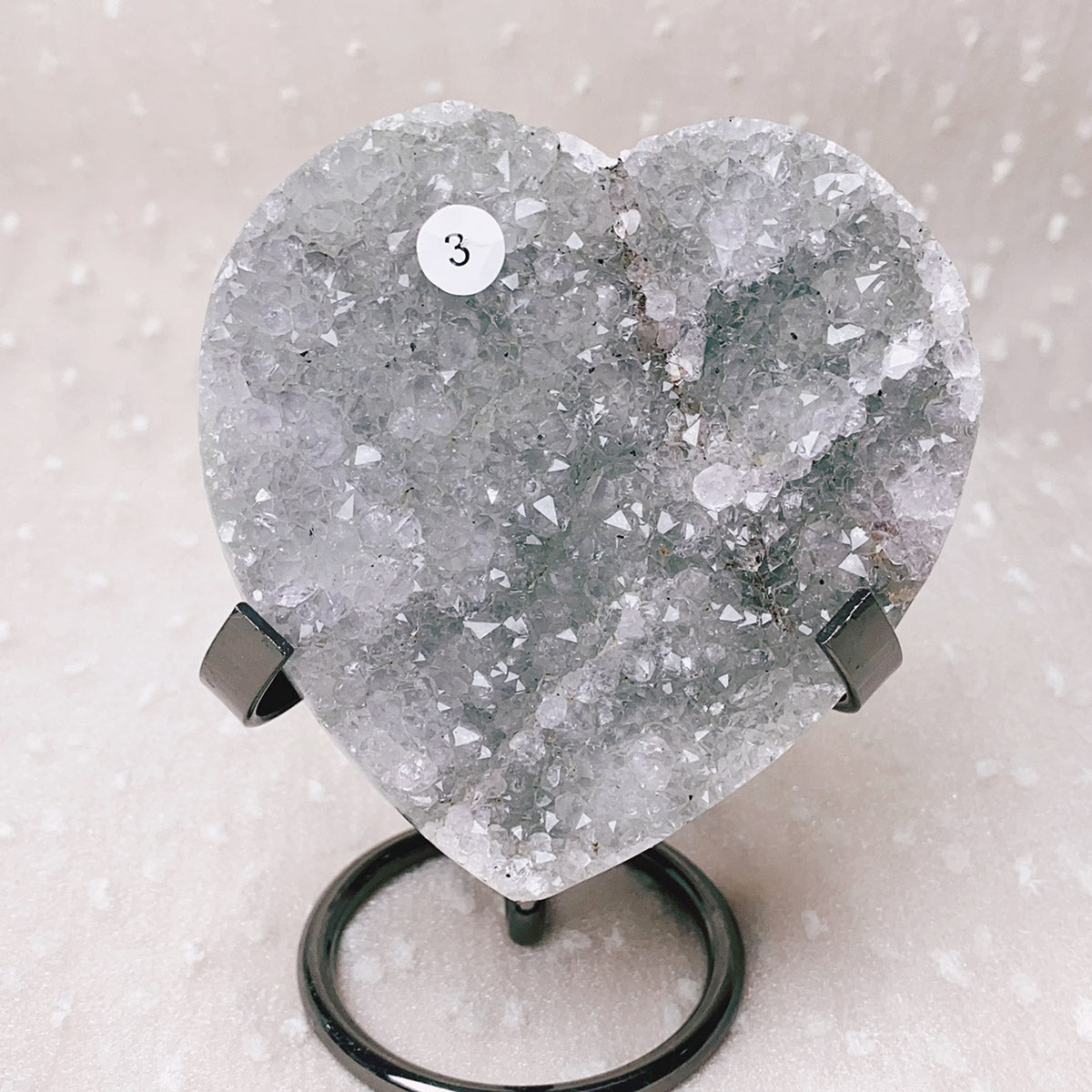 Natural Middle-Sized Amethyst Crystal Cluster Love Herart