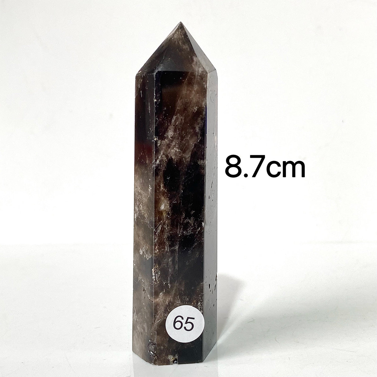 Natural Smokey Quartz Dark Color Crystal Tower