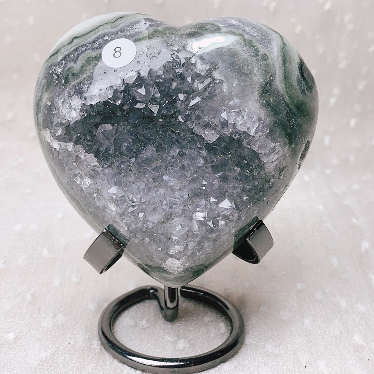 Natural Middle-Sized Amethyst Crystal Cluster Love Herart