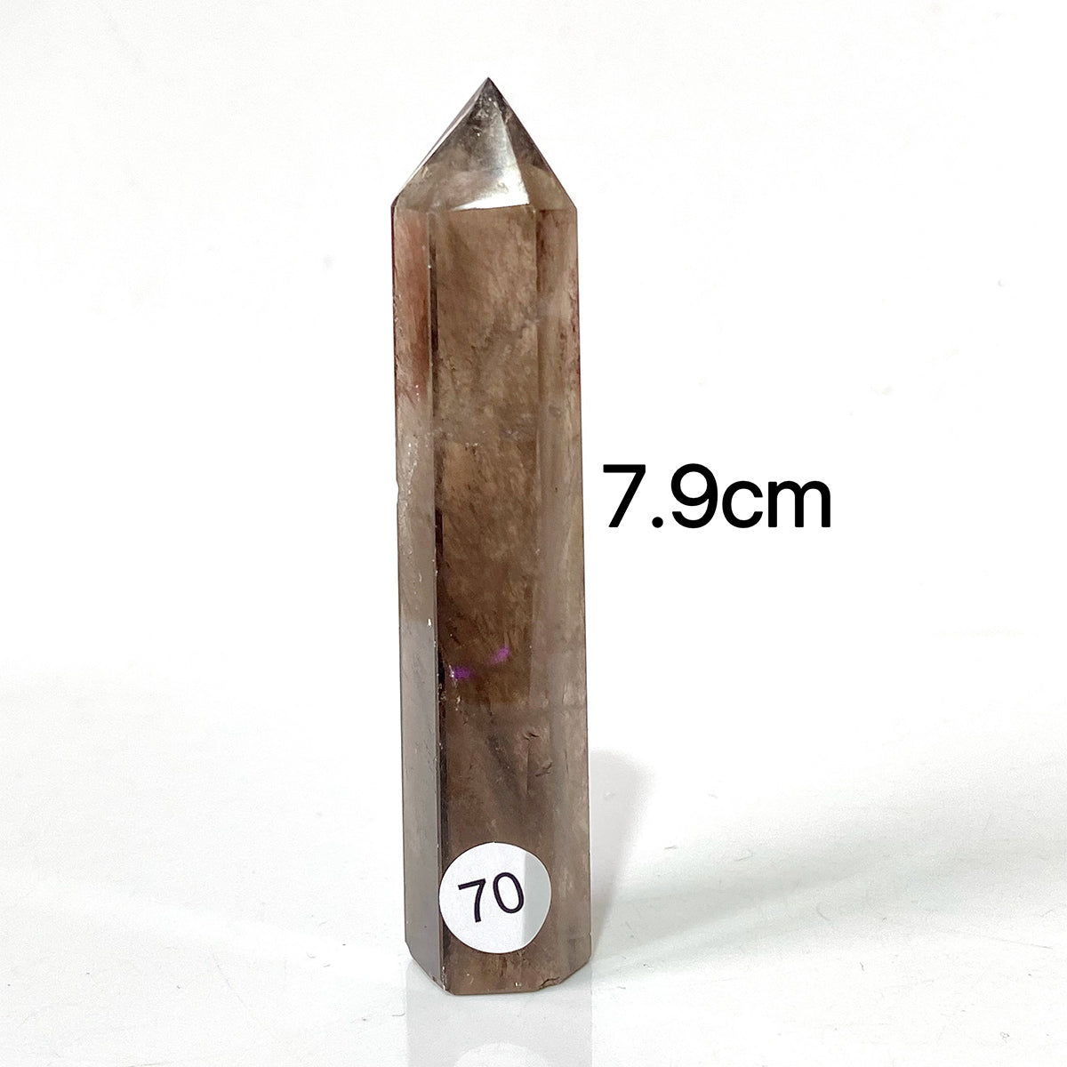 Natural Smokey Quartz Dark Color Crystal Tower