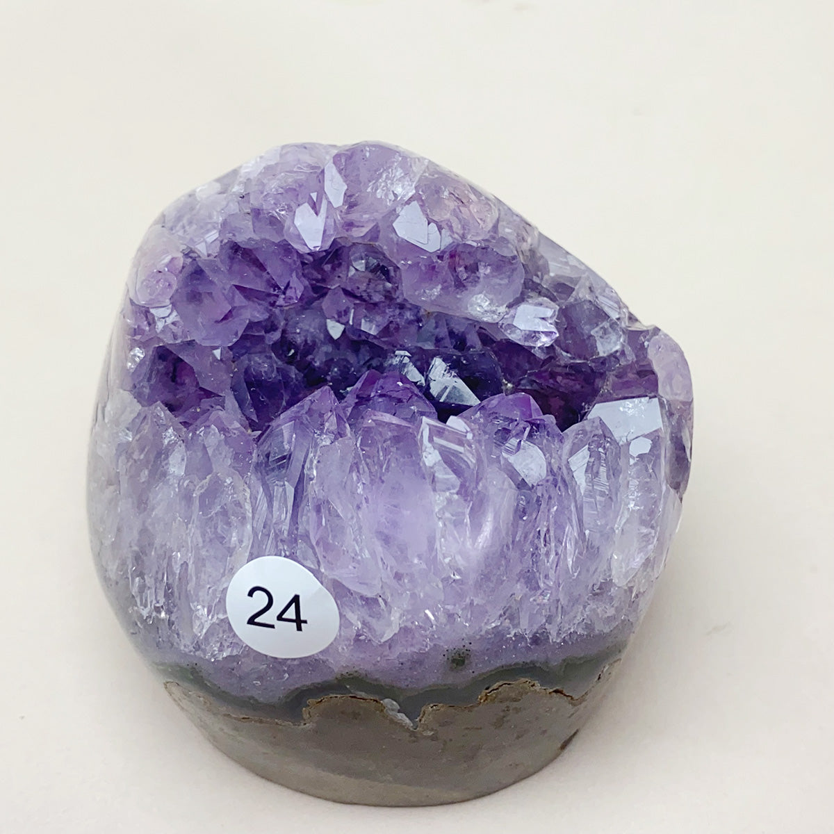Natural Crystal Cluster Amethyst Crystal Hole Raw Stone