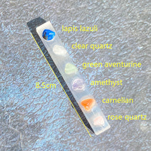 Load image into Gallery viewer, Crystal Seven Chakra Selenite Sticks