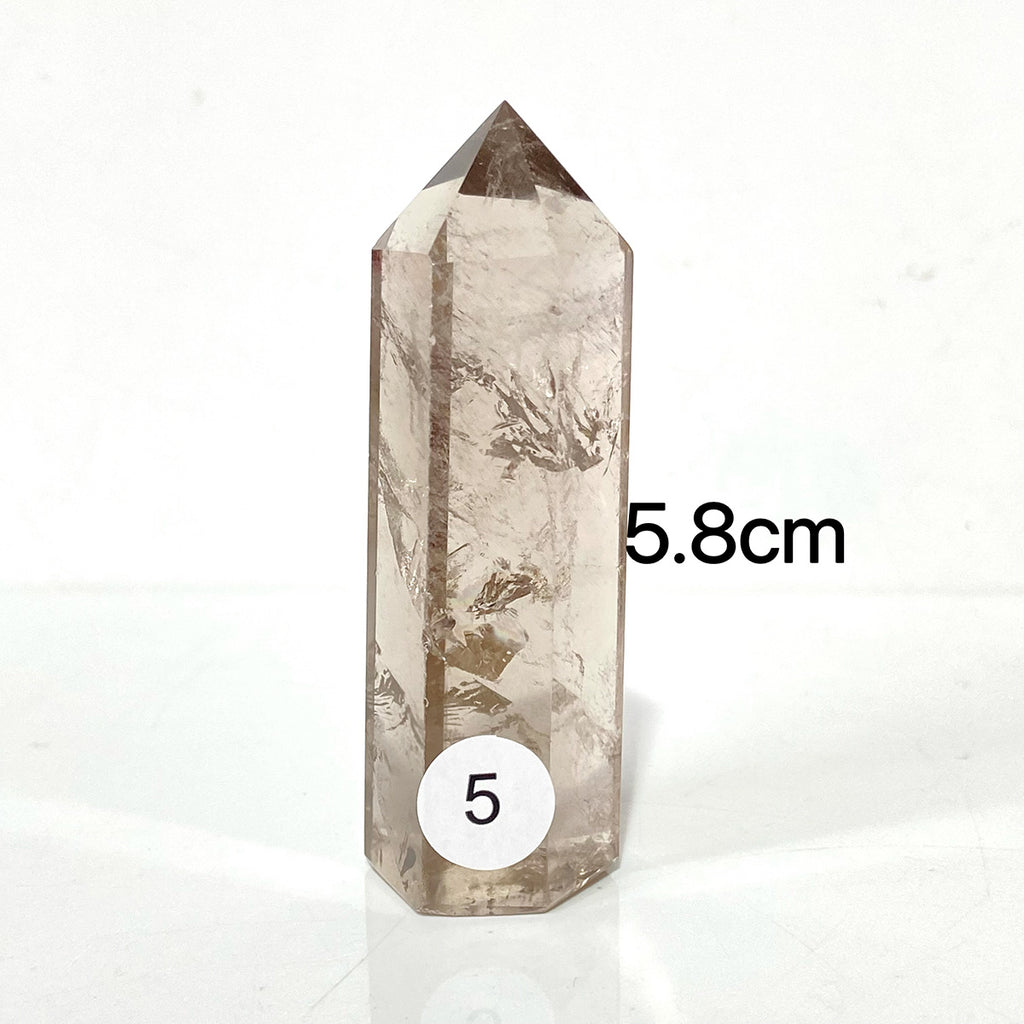 Natural Smokey Quartz Crystal Tower