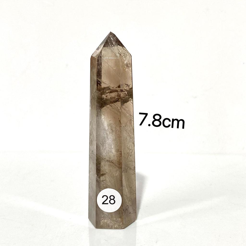 Natural Smokey Quartz Crystal Tower