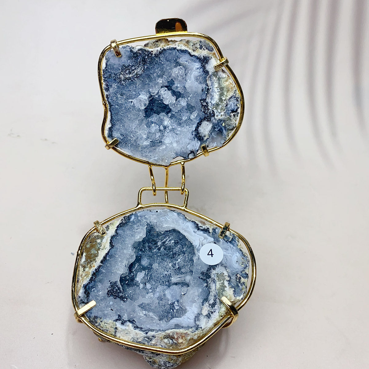 Natural Druzy Agate Crystal Jewelry Box