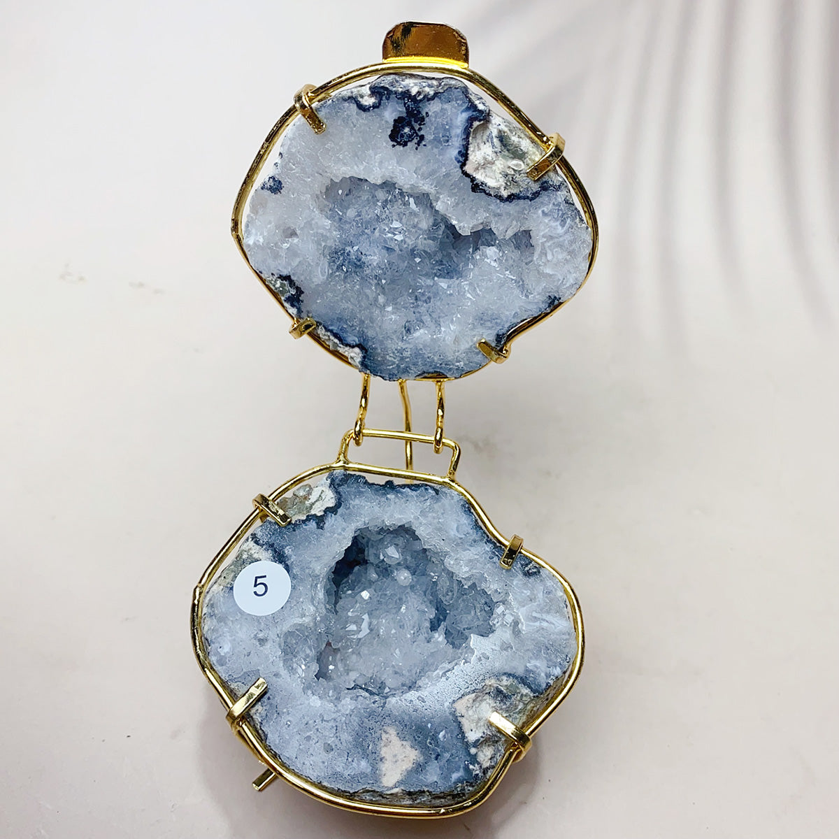 Natural Druzy Agate Crystal Jewelry Box