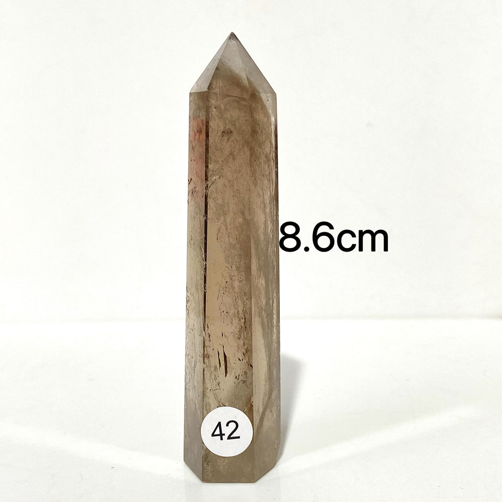 Natural Smokey Quartz Crystal Tower