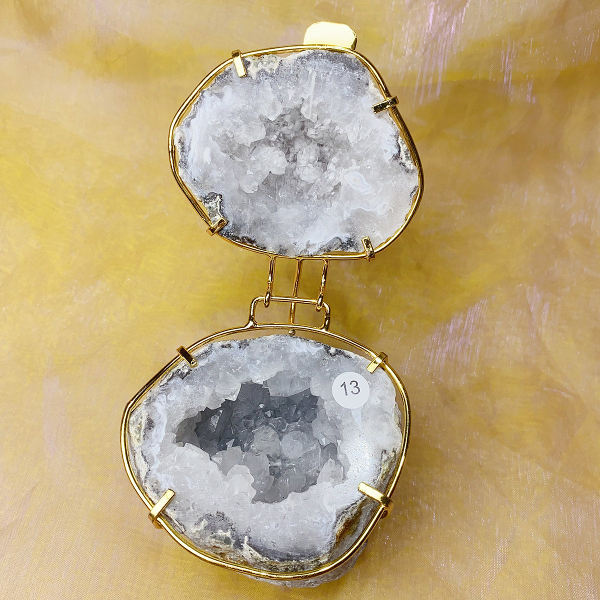 Natural Druzy Agate Crystal Jewelry Box