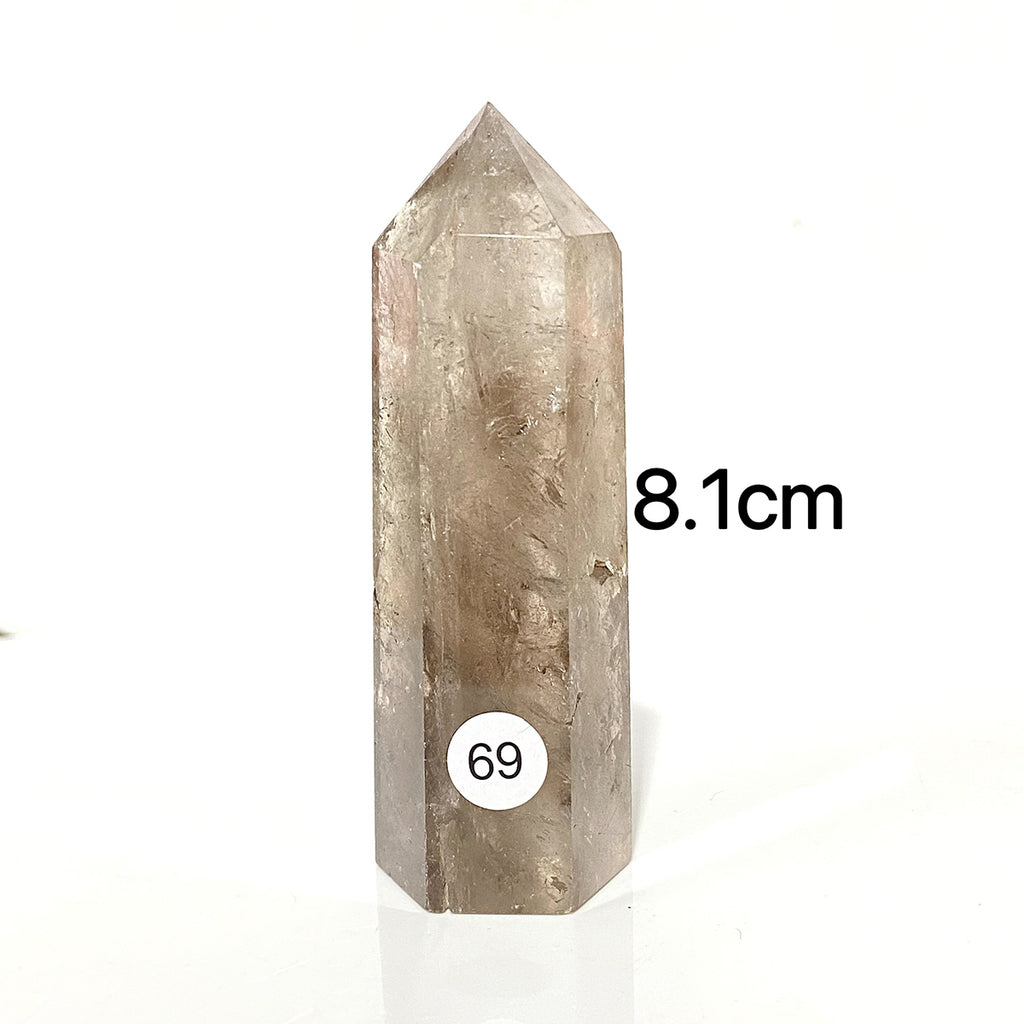 Natural Smokey Quartz Crystal Tower