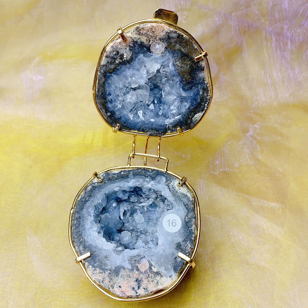 Natural Druzy Agate Crystal Jewelry Box