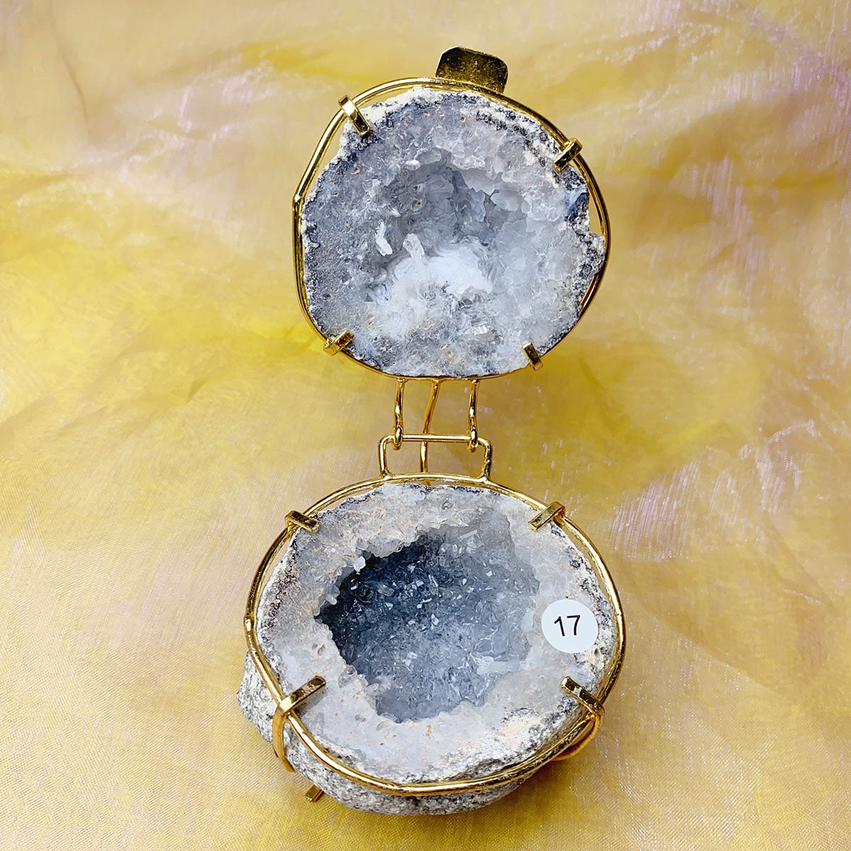 Natural Druzy Agate Crystal Jewelry Box