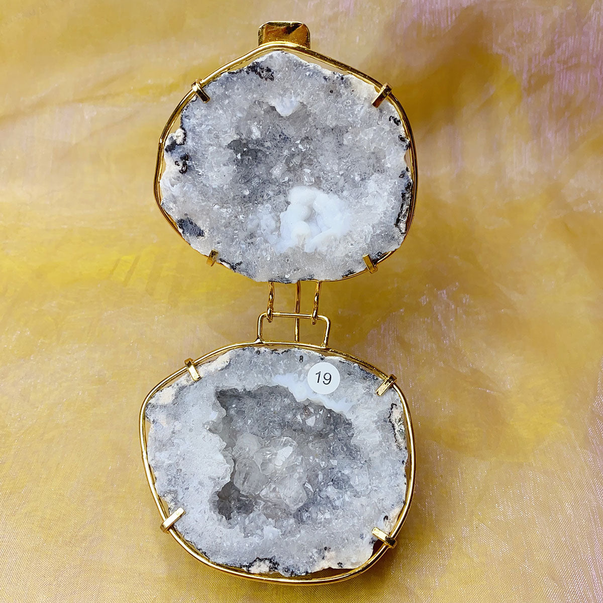 Natural Druzy Agate Crystal Jewelry Box