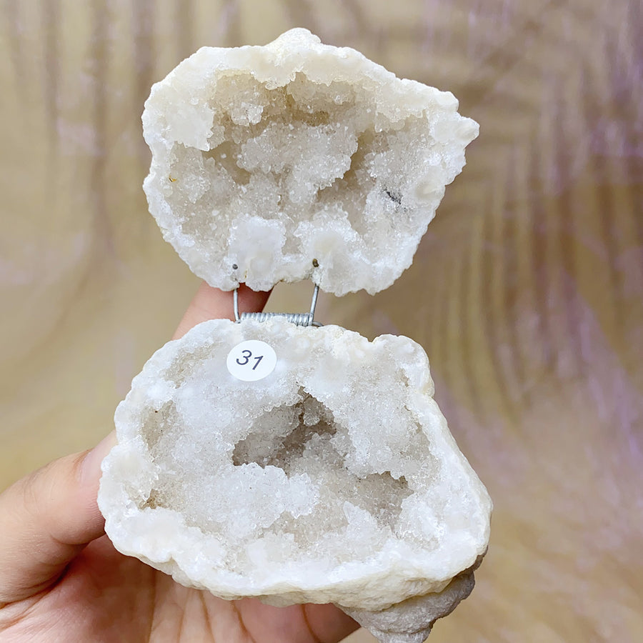 Natural  Druzy Agate Crystal  Jewelry Box