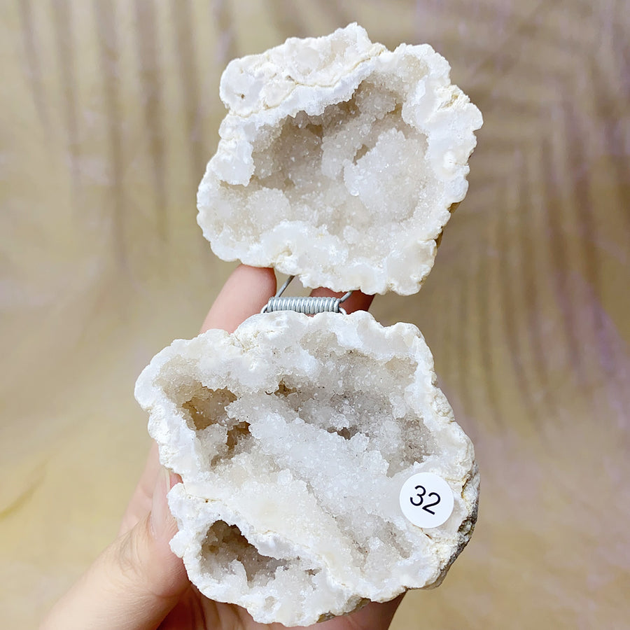 Natural  Druzy Agate Crystal  Jewelry Box