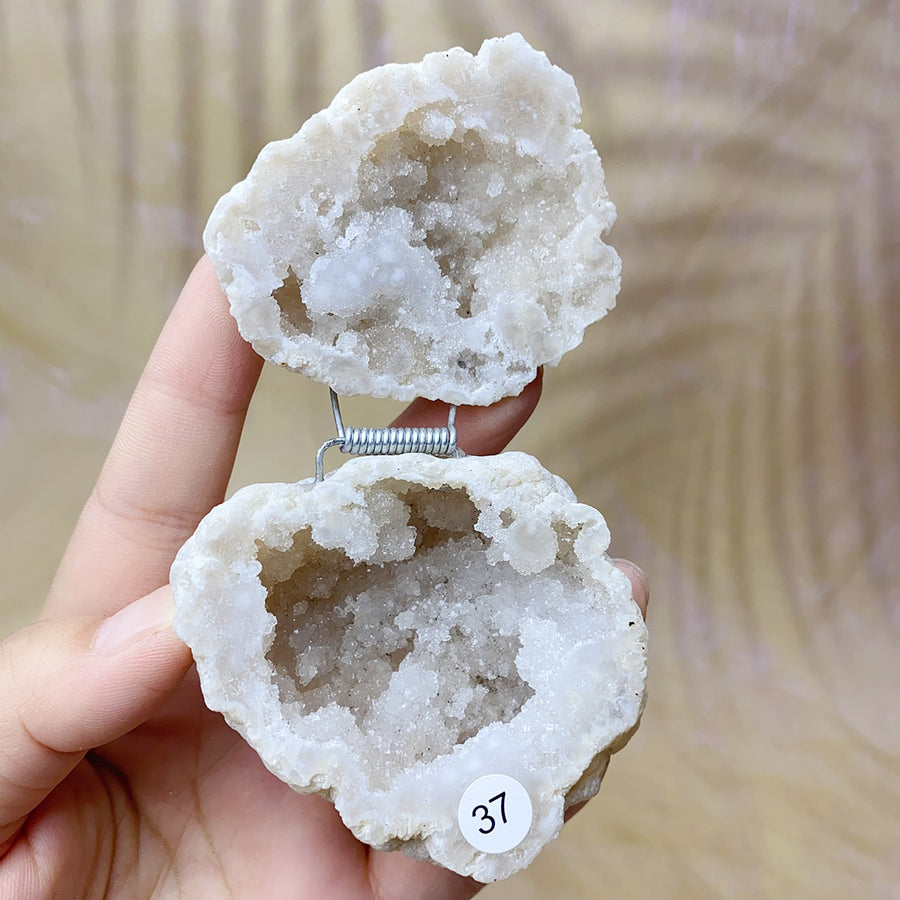 Natural  Druzy Agate Crystal  Jewelry Box