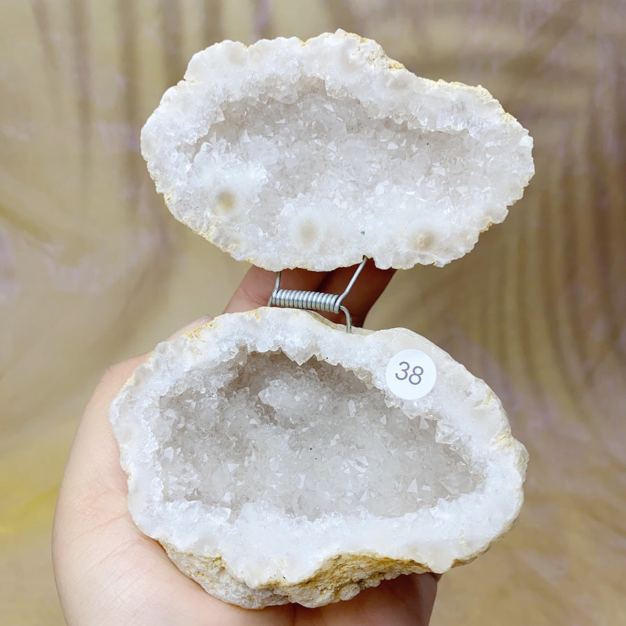 Natural  Druzy Agate Crystal  Jewelry Box