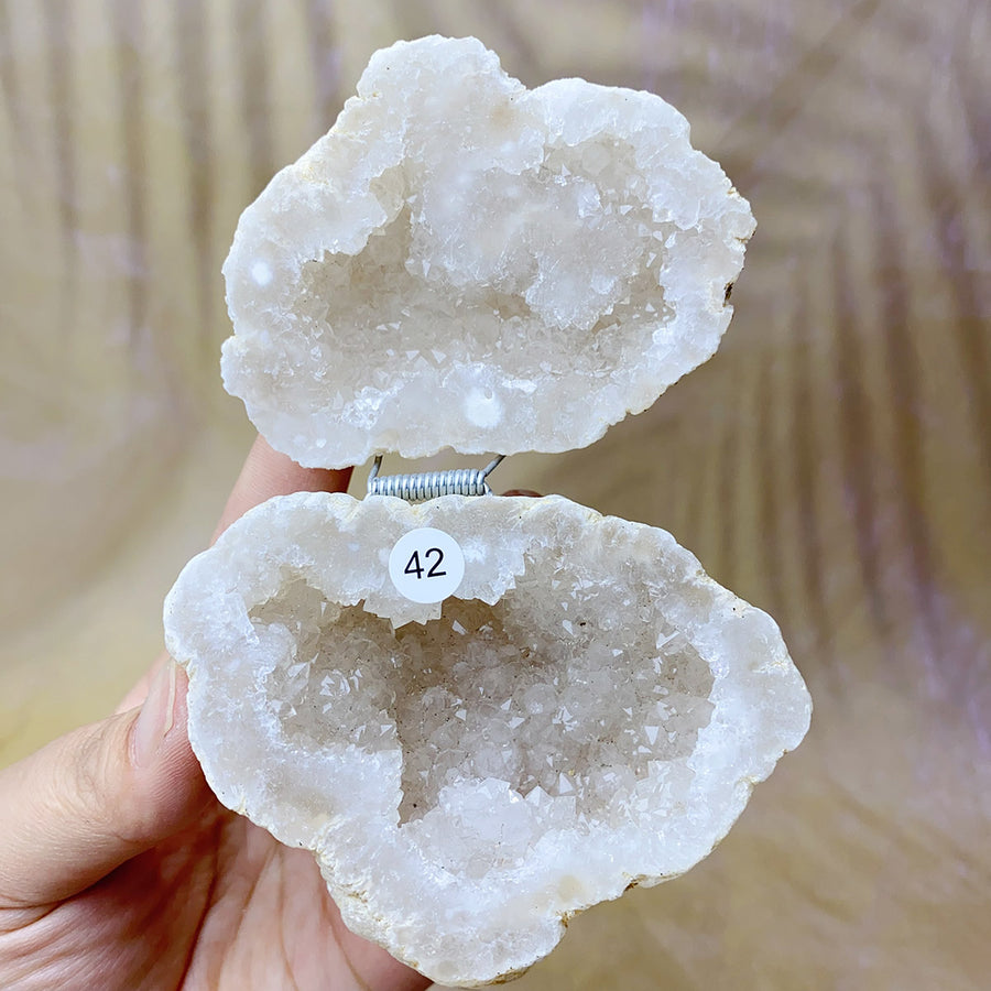 Natural  Druzy Agate Crystal  Jewelry Box