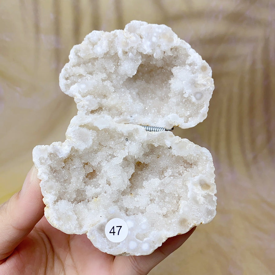 Natural  Druzy Agate Crystal  Jewelry Box