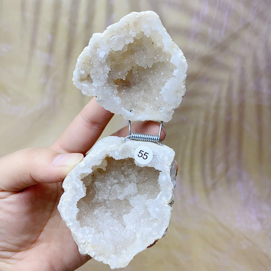 Natural  Druzy Agate Crystal  Jewelry Box