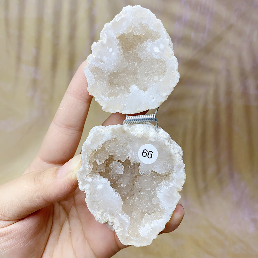 Natural  Druzy Agate Crystal  Jewelry Box