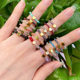 Different Styles Mini crytal Beads Rings