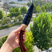 Load image into Gallery viewer, Black Obsidain Knife/ Dagger