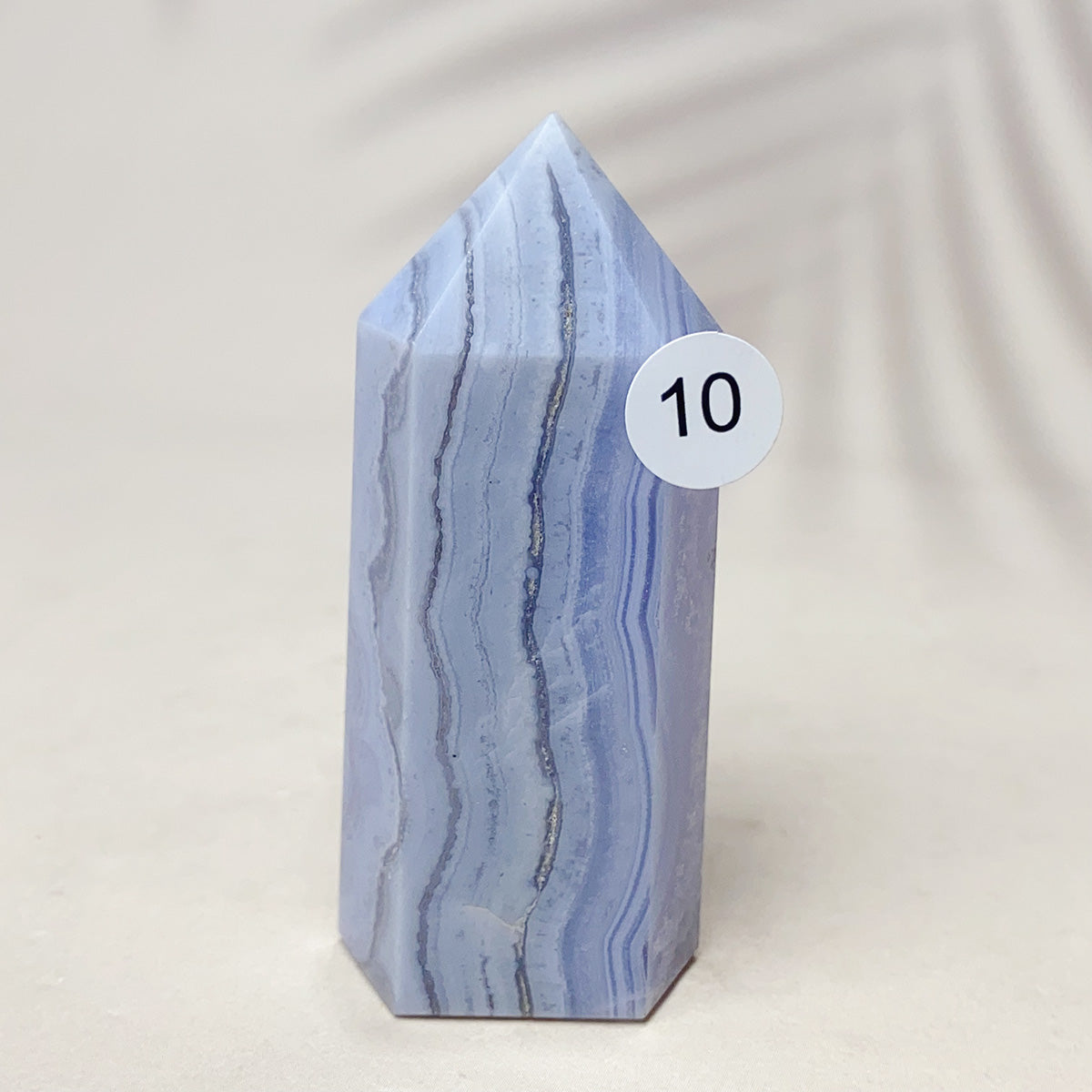 Blue Lace Agate Crystal Tower Point