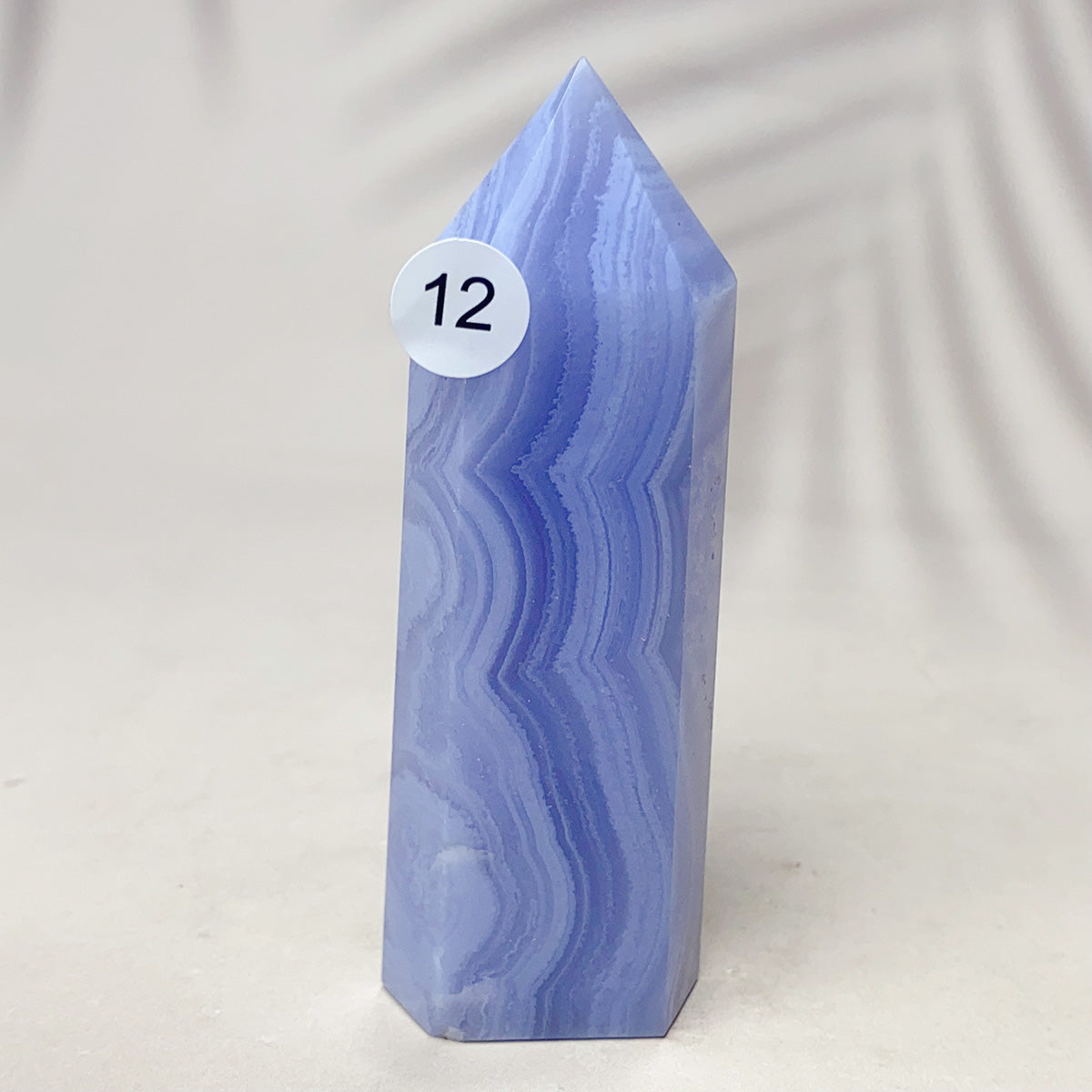 Blue Lace Agate Crystal Tower Point