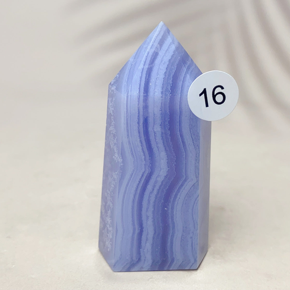 Blue Lace Agate Crystal Tower Point