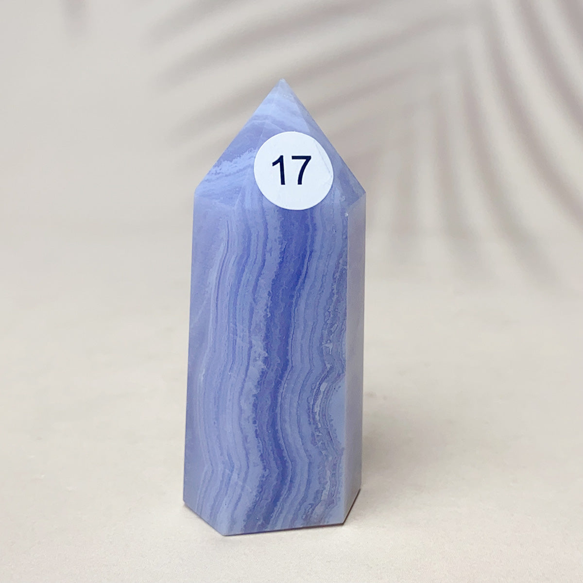 Blue Lace Agate Crystal Tower Point