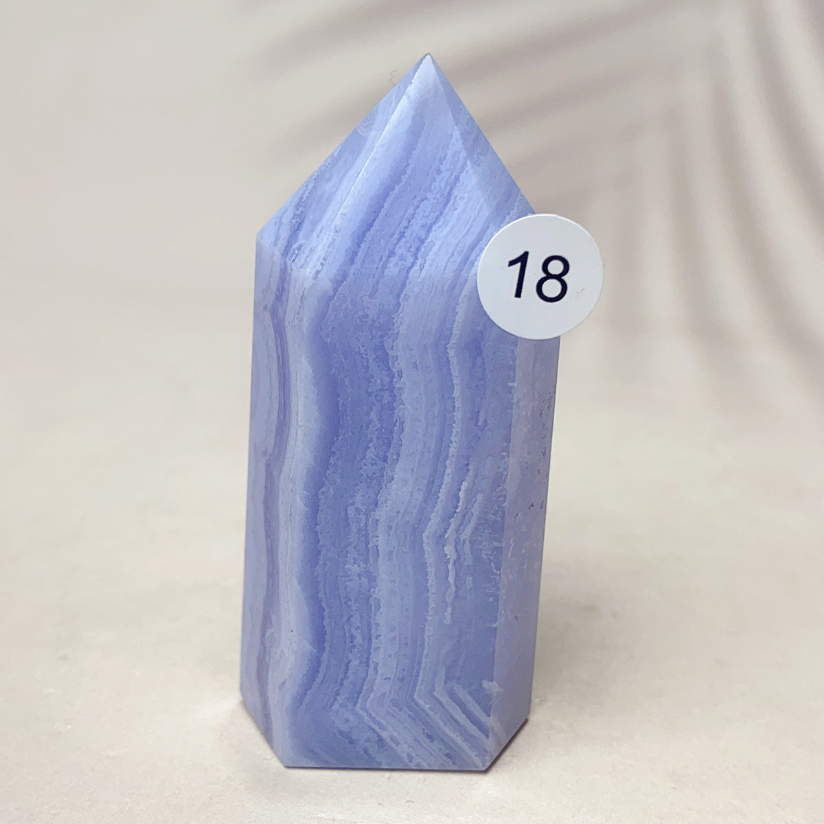 Blue Lace Agate Crystal Tower Point