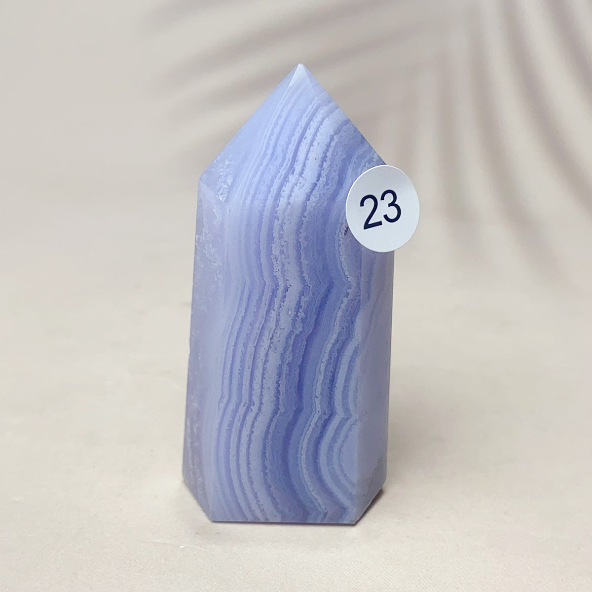 Blue Lace Agate Crystal Tower Point