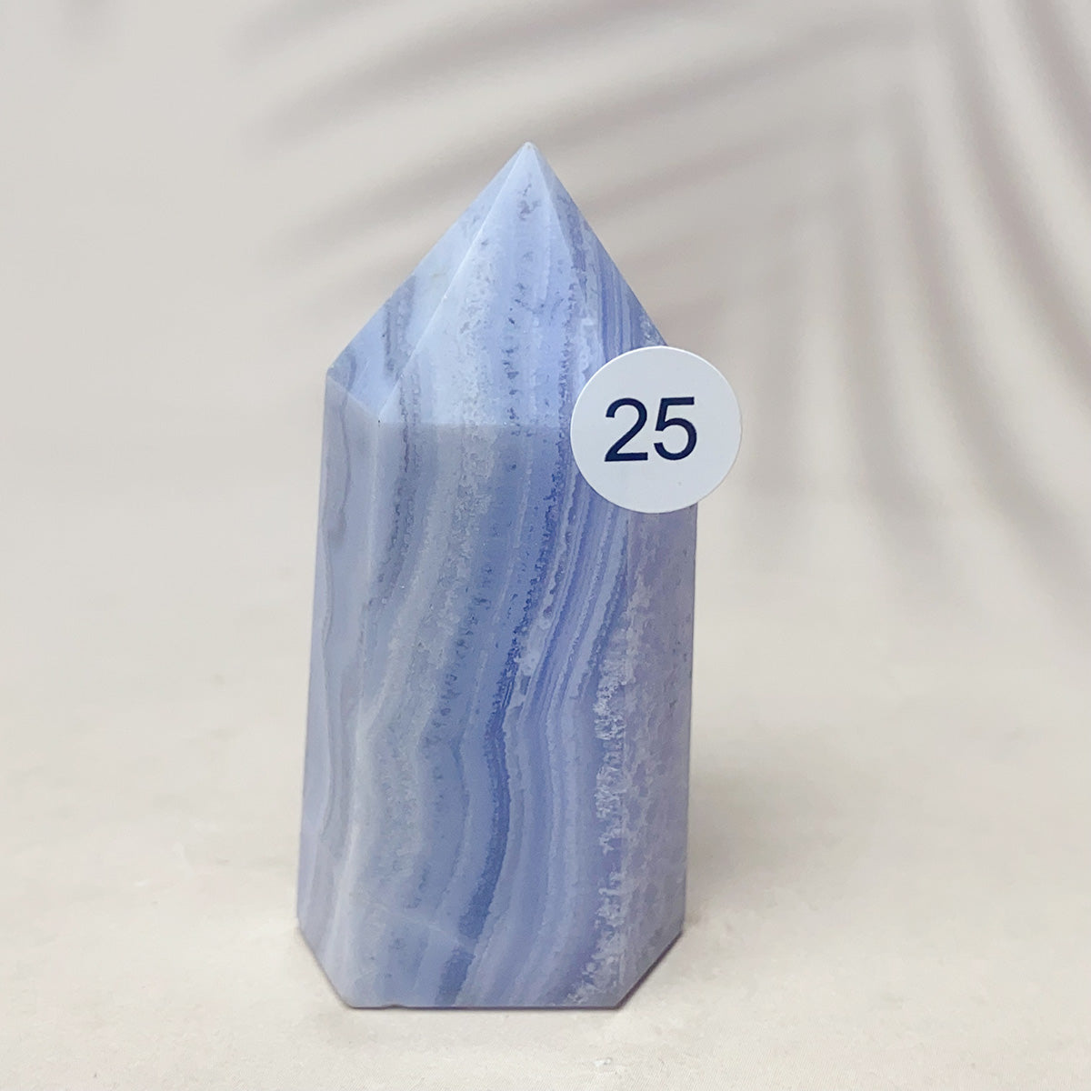 Blue Lace Agate Crystal Tower Point