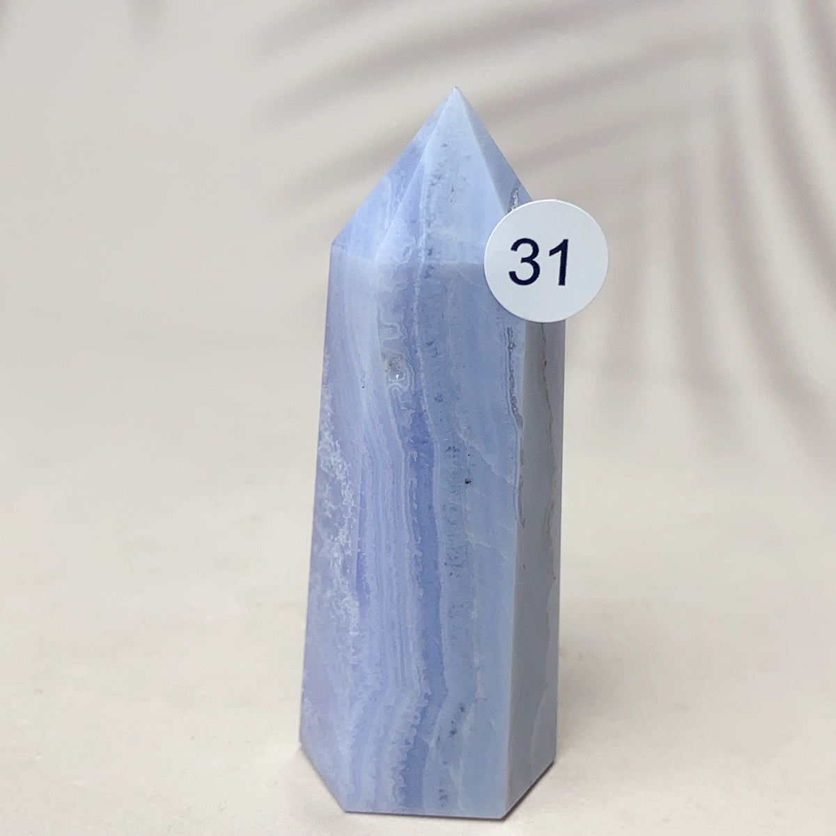 Blue Lace Agate Crystal Tower Point