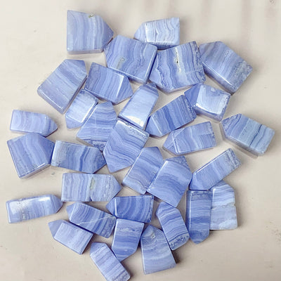 High Quality Small size Blue Lace Agate Tower