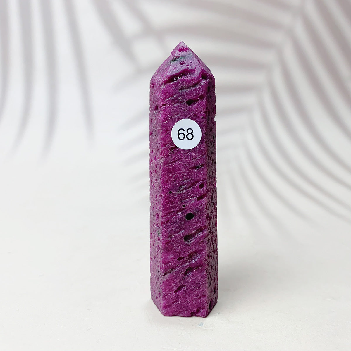 Natural Ruby  Crystal Tower Point