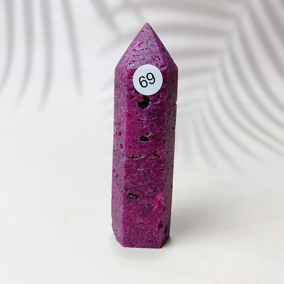 Natural Ruby  Crystal Tower Point