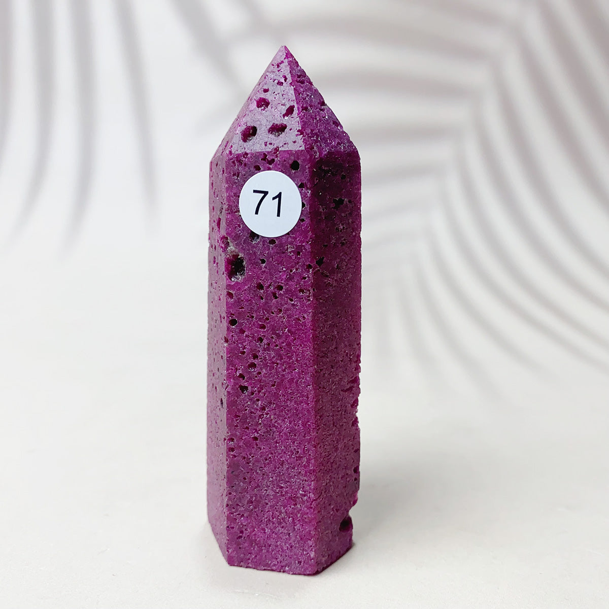 Natural Ruby  Crystal Tower Point