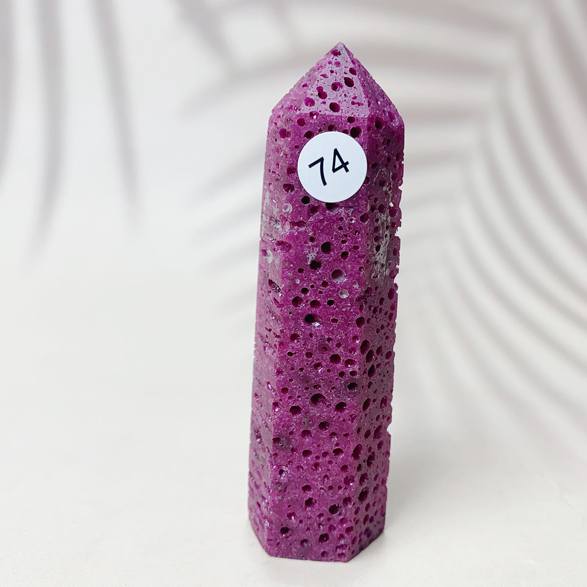 Natural Ruby  Crystal Tower Point