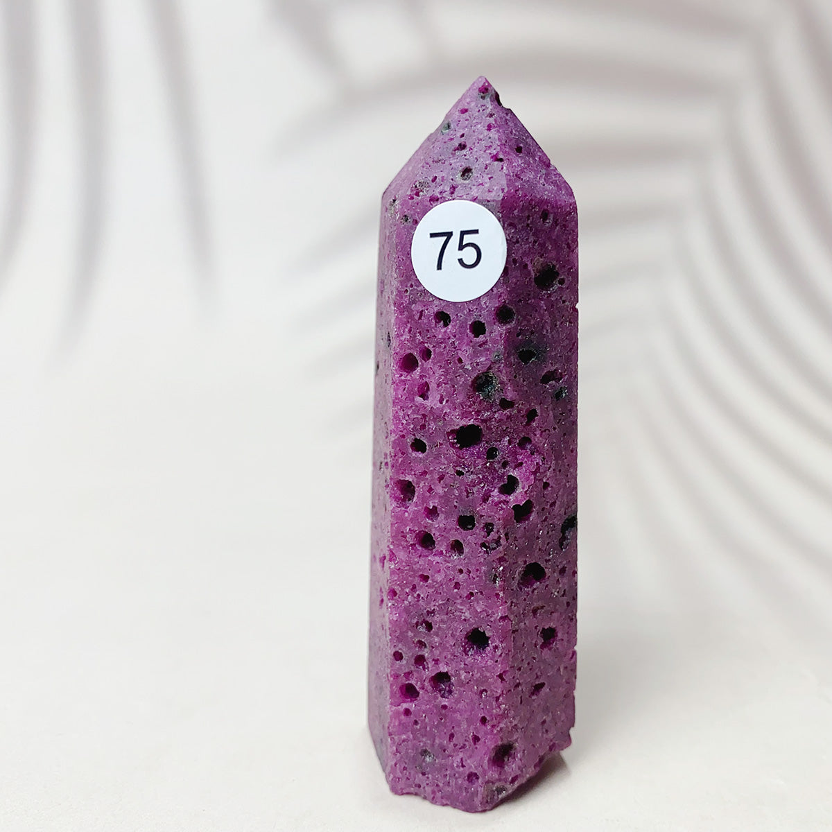 Natural Ruby  Crystal Tower Point