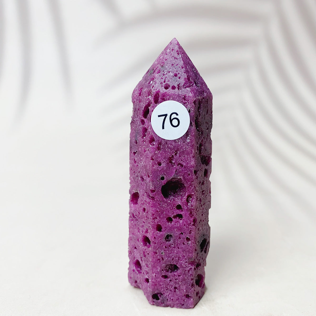 Natural Ruby  Crystal Tower Point