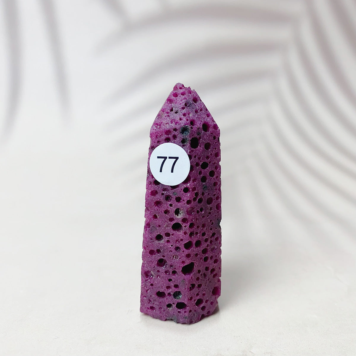 Natural Ruby  Crystal Tower Point
