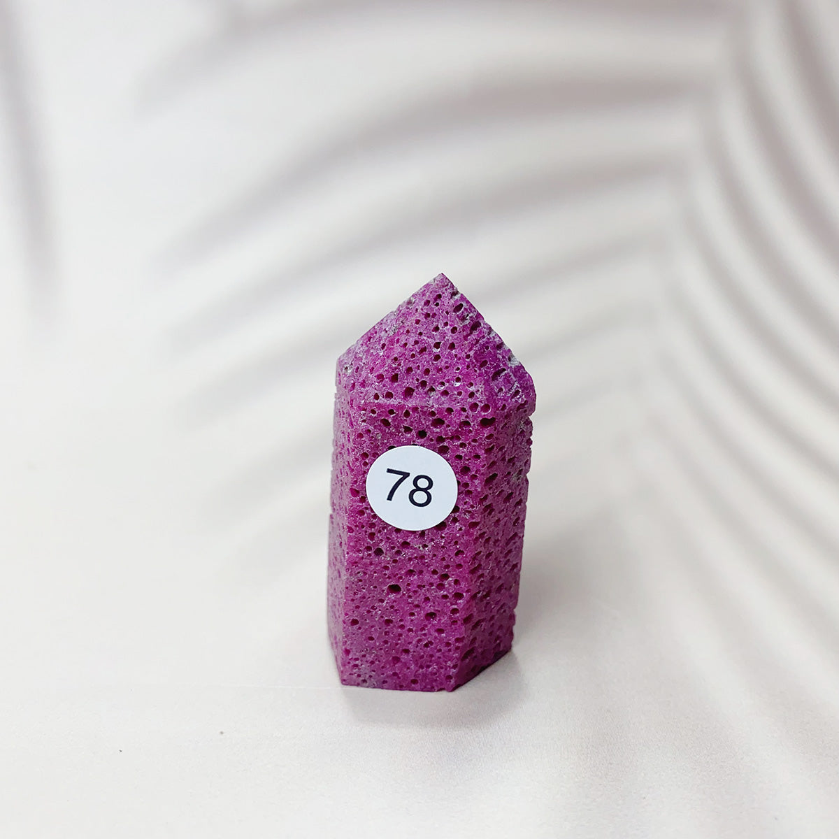 Natural Ruby  Crystal Tower Point