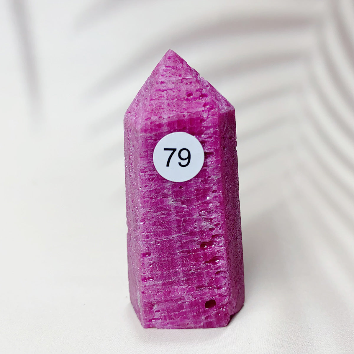 Natural Ruby  Crystal Tower Point
