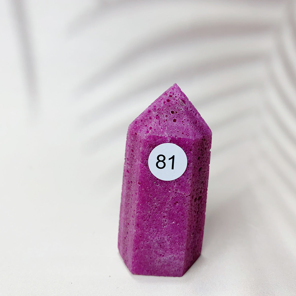 Natural Ruby  Crystal Tower Point