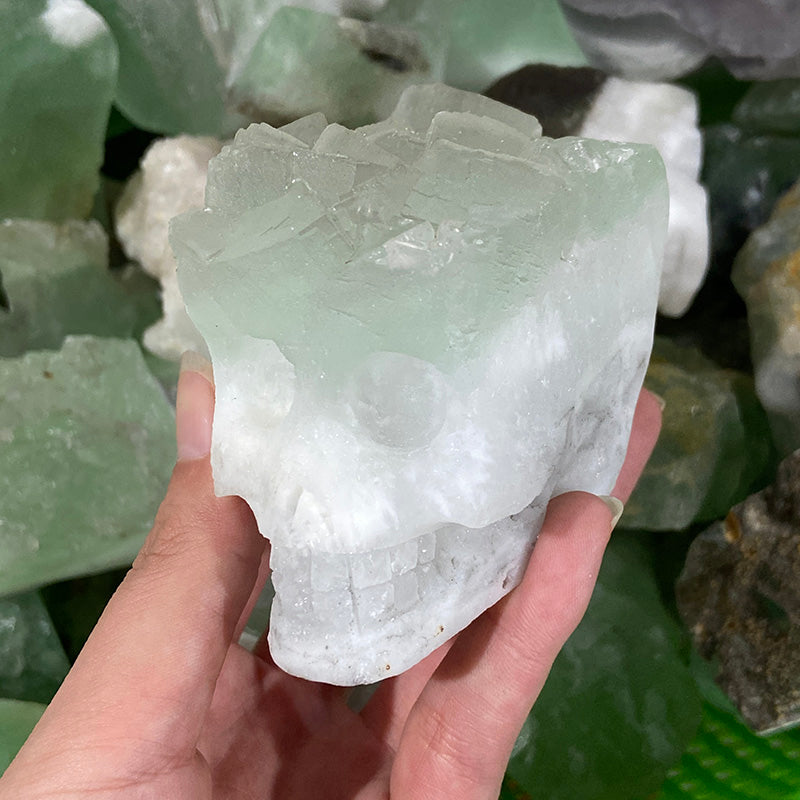 Fluorite Skulls Carvings
