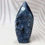 Natural Black Sphalerite Crystal Flame
