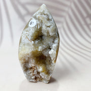 Natural Black Sphalerite Crystal Flame